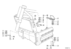 Кронштейн облицовочной панели для BMW 89V2 K 1100 LT (0526, 0536) 0 (схема запасных частей)