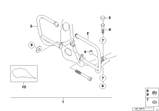 Комплект защитных дуг двигателя для BMW E169 F 650 97 (0162) 0 (схема запасных частей)