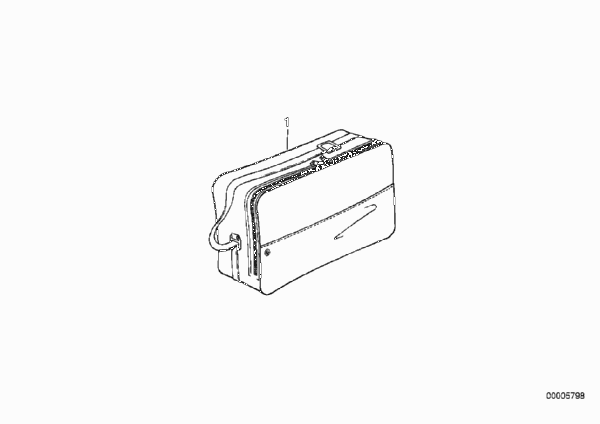 Карман для верхнего контейнера для BMW R22 R 850 RT 02 (0417) 0 (схема запчастей)