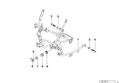 Держатель облицовки для BMW 259T R 1100 RT 96 (0413,0418) 0 (схема запасных частей)