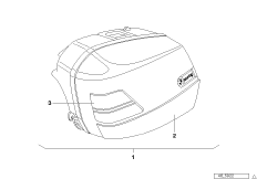 Комплект дооснащения защитных планок для BMW R22 R 1150 RT 00 (0419,0499) 0 (схема запасных частей)