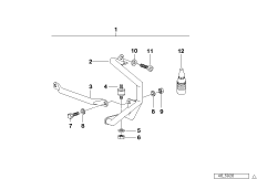Комплект защитных дуг двигателя для BMW 259E R 1100 GS 94 (0404,0409) 0 (схема запасных частей)