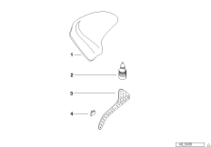 Подушка под колени/ подушка под ноги для BMW R22 R 1150 RT 00 (0419,0499) 0 (схема запасных частей)
