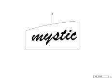 Переводная картинка Mystic для MOTO 2473 R 100 R Mystik 94 0 (схема запасных частей)