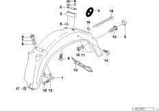 Колпак колеса Зд, доп.элементы для MOTO 47E3 R 80 GS 0 (схема запасных частей)