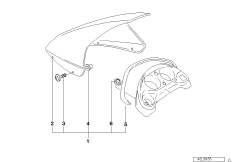 Ветрозащитный щиток для BMW E169 F 650 97 (0162) 0 (схема запасных частей)