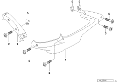 Облицовка радиатора для BMW E169 F 650 ST 97 (0163,0168) 0 (схема запасных частей)