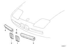 Декоративная решетка для BMW Z1 Z1 M20 (схема запасных частей)