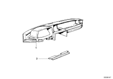 облицовка панели приборов для BMW E12 518 M10 (схема запасных частей)
