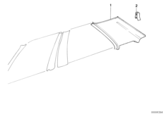 боковые накладки и облицовки для BMW E30 M3 S14 (схема запасных частей)