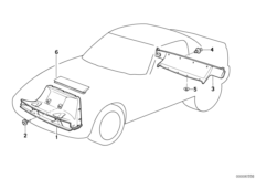 Воздуховод для BMW Z1 Z1 M20 (схема запасных частей)