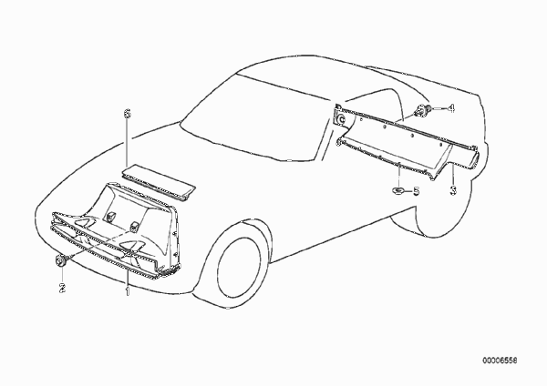 Воздуховод для BMW Z1 Z1 M20 (схема запчастей)