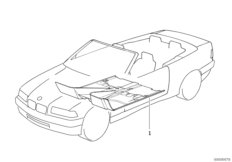 облицовка днища для BMW E36 M3 S50 (схема запасных частей)