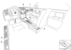 Индивидуальные элементы из углеволокна для BMW E36 318tds M41 (схема запасных частей)