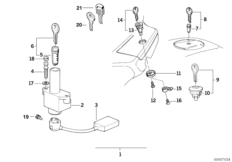 Комплект замков для BMW 89V1 K 1 (0525,0535) 0 (схема запасных частей)