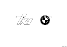 Эмблема для MOTO 89V1 K 1 (0525,0535) 0 (схема запасных частей)