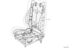 Ремонтное спортивное сиденье BMW для BMW E34 518g M43 (схема запасных частей)