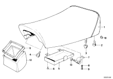 Одноместное сиденье спецавтомобиля для MOTO 248 R45 0 (схема запасных частей)