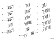 переводная картинка для MOTO 2477 R 80 TIC 0 (схема запасных частей)