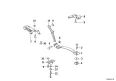 Дополнительные элементы сиденья для BMW 89V2 K 1100 RS (0522,0532) 0 (схема запасных частей)