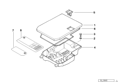 Ящик для инструментов для BMW R21 R 1150 GS 00 (0415,0495) 0 (схема запасных частей)