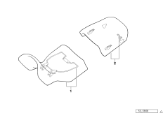 Сиденье регулируемое для BMW R21 R 1150 GS 00 (0415,0495) 0 (схема запасных частей)