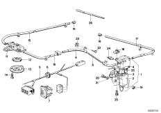 Управление под.-сдв.кр.люка с электропр. для BMW E12 518 M10 (схема запасных частей)
