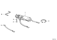 Управление под.-сдв.кр.люка с электропр. для BMW E30 318i M10 (схема запасных частей)
