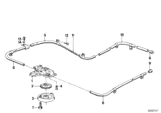 Управление под.-сдв.кр.люка с электропр. для BMW E23 730 M30 (схема запасных частей)