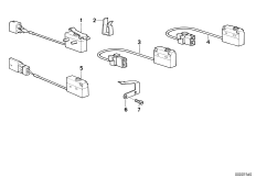 Микровыключатель скл.верха с э/гидр.пр. для BMW E30 325i M20 (схема запасных частей)