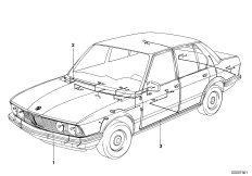 Основной жгут проводов для BMW E28 520i M20 (схема запасных частей)