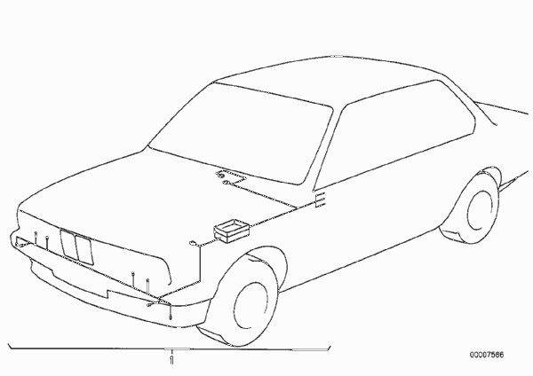 Жгут проводов для BMW E12 520i M20 (схема запчастей)