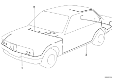 Основной жгут проводов для BMW E34 518i M40 (схема запасных частей)