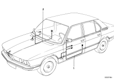 Различные дополнит.комплекты проводов для BMW E12 520 M20 (схема запасных частей)