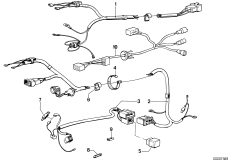 Жгут проводов регул.дорожного просвета для BMW E12 520i M10 (схема запасных частей)