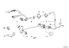 Жгут проводов регул.дорожного просвета для BMW E23 733i M30 (схема запасных частей)