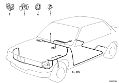Провода ABS для BMW E30 M3 S14 (схема запасных частей)