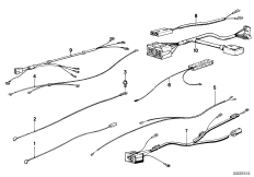 пучки проводов для BMW E12 520i M20 (схема запасных частей)