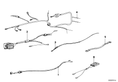 пучки проводов для BMW E12 528i M30 (схема запасных частей)