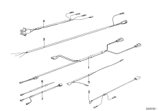Различные дополнит.комплекты проводов для BMW E23 732i M30 (схема запасных частей)