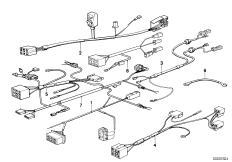 Различные дополнит.комплекты проводов для BMW E23 732i M30 (схема запасных частей)