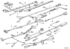 Различные дополнит.комплекты проводов для BMW E30 316i M10 (схема запасных частей)