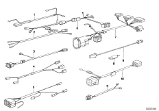 Различные дополнит.комплекты проводов для BMW E30 318i M10 (схема запасных частей)
