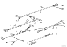 Различные дополнит.комплекты проводов для BMW E30 324td M21 (схема запасных частей)
