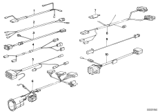 Различные дополнит.комплекты проводов для BMW E30 318i M40 (схема запасных частей)