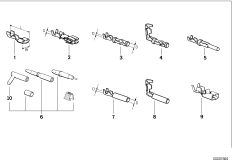 Различные штекерные соединители для BMW E30 324d M21 (схема запасных частей)