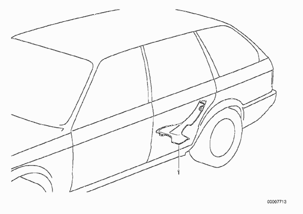 Кабельный канал для BMW E30 324td M21 (схема запчастей)