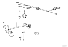 Жгут проводов регул.дорожного просвета для BMW E28 518i M10 (схема запасных частей)