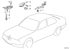 Различные переключатели для BMW E30 325i M20 (схема запасных частей)