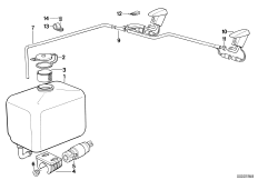 Стеклоомыватель для BMW Z1 Z1 M20 (схема запасных частей)